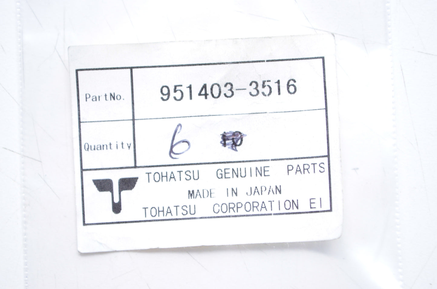 New OEM Tohatsu 3.5-16 Pins QTY 6 NOS
