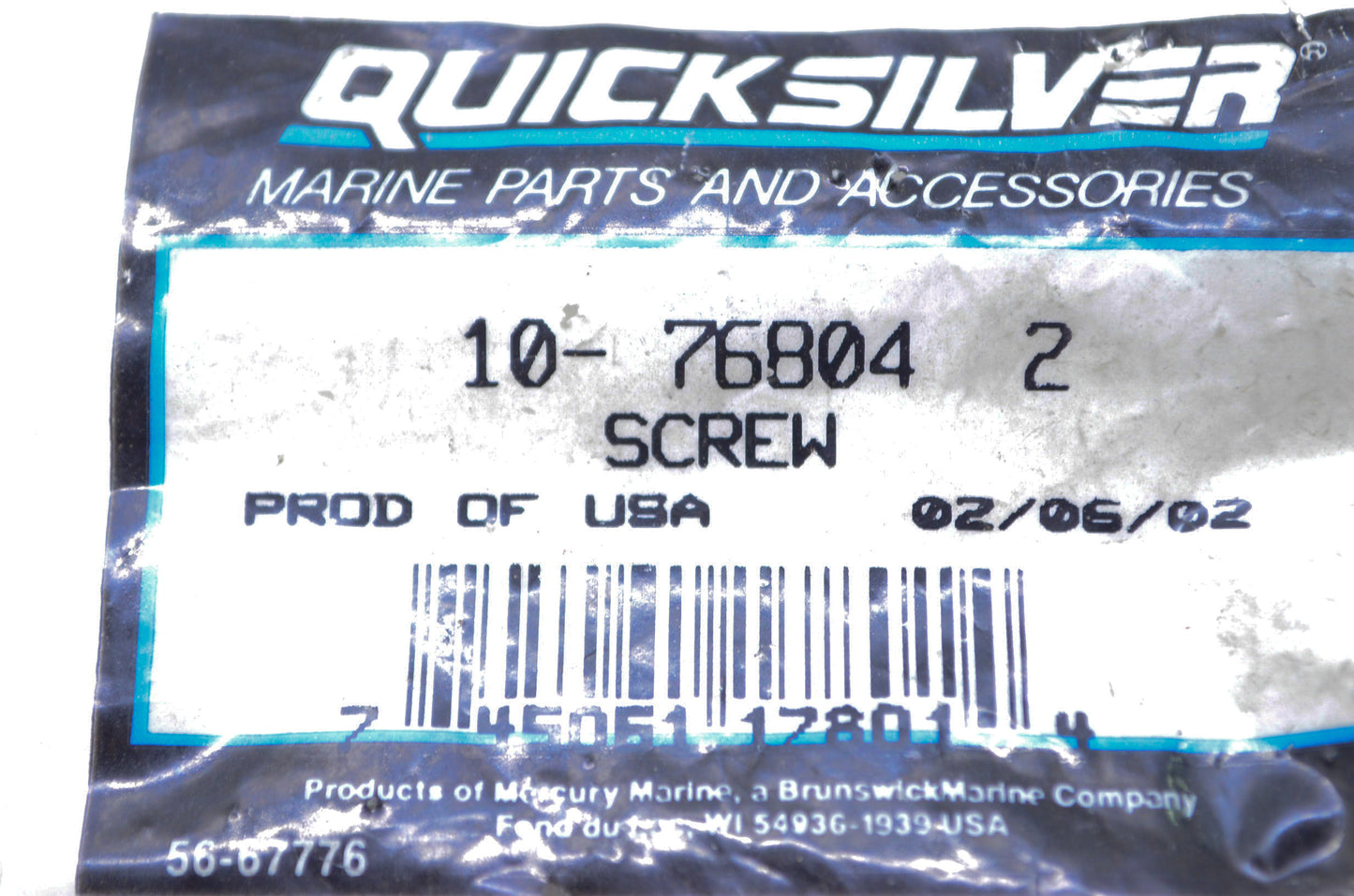 New OEM Mercury Screw QTY 2 NOS
