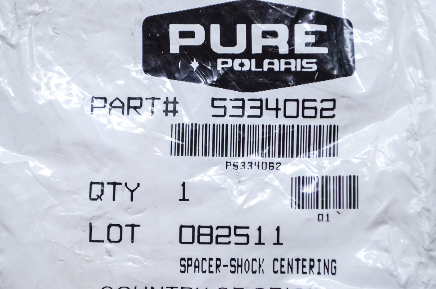OEM Polaris 5334062 Shock Centering Spacer NOS