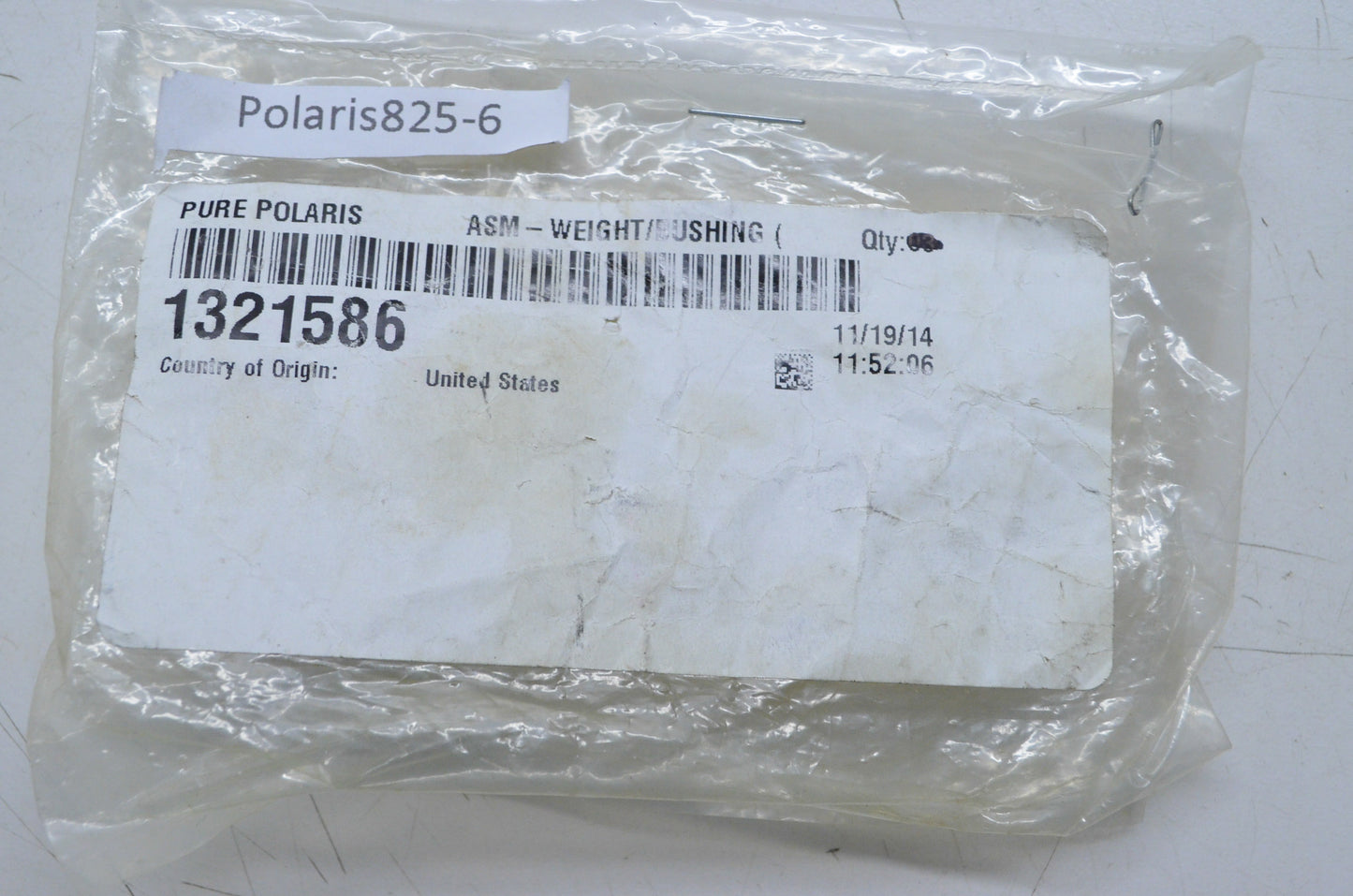 OEM Polaris 1321586 Bushing Weight Assembly 10-62 NOS