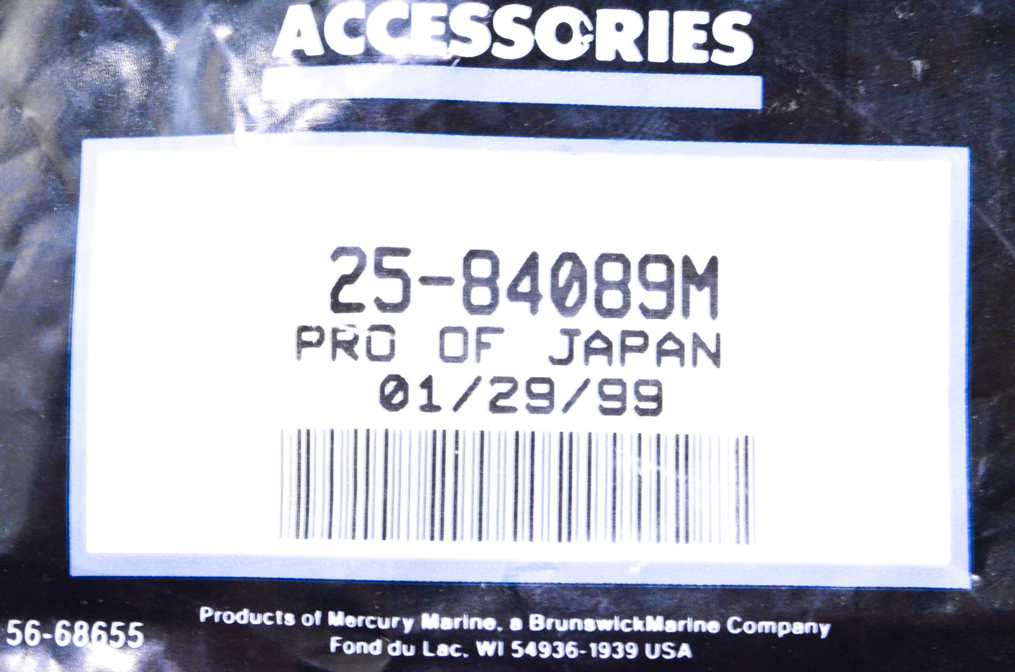 OEM Mercury 25-84089M O-Ring NOS