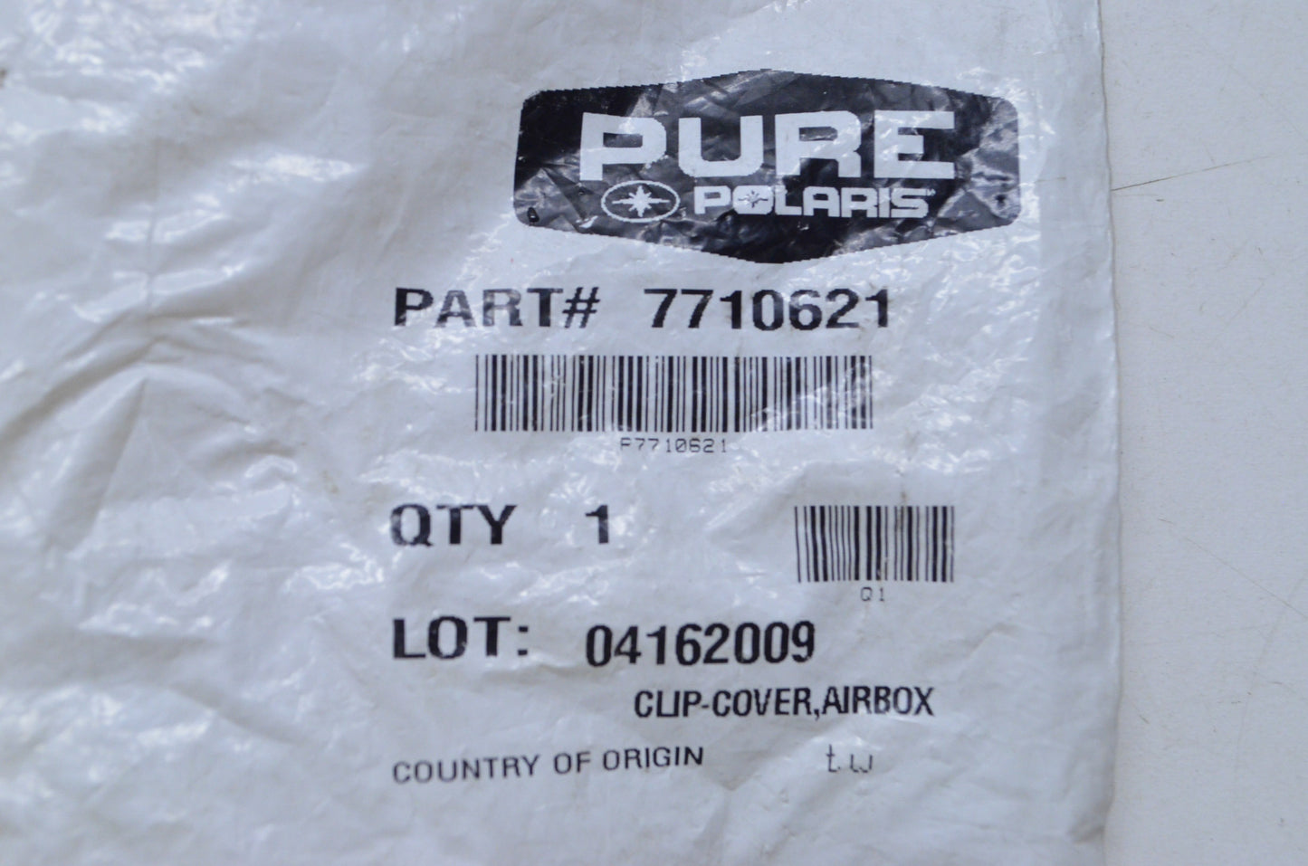 OEM Polaris 7710621 Airbox Cover Clip NOS