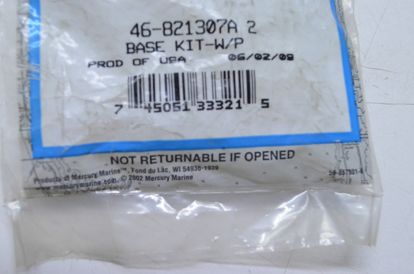 New OEM Mercury Water Pump Base Kit NOS