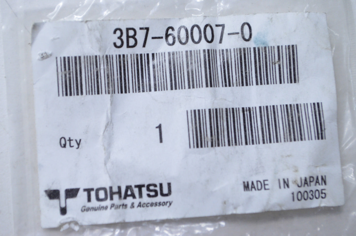 New OEM Tohatsu Flush Attachment NOS