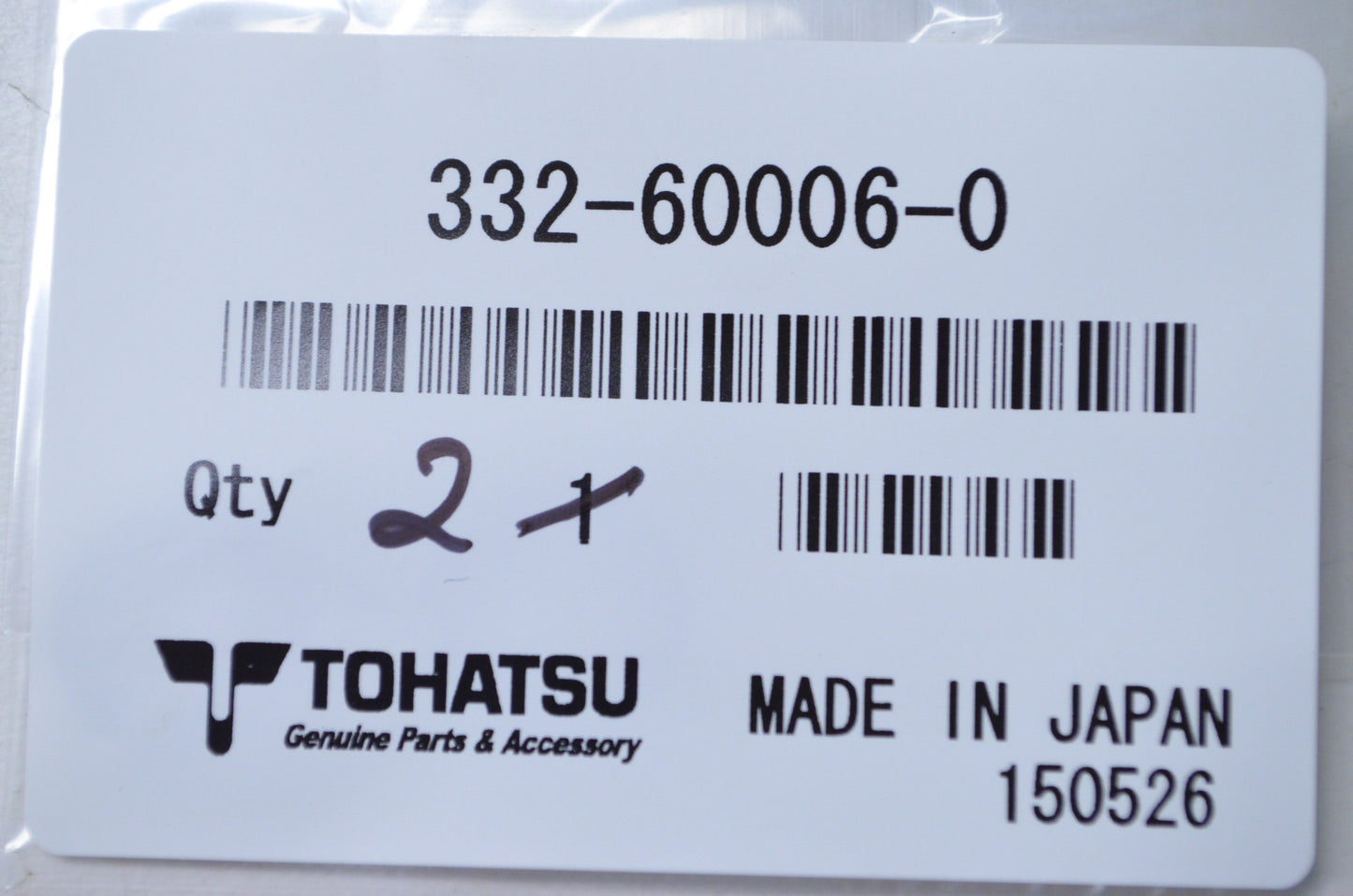 New OEM Tohatsu Seal Washer QTY 2 NOS