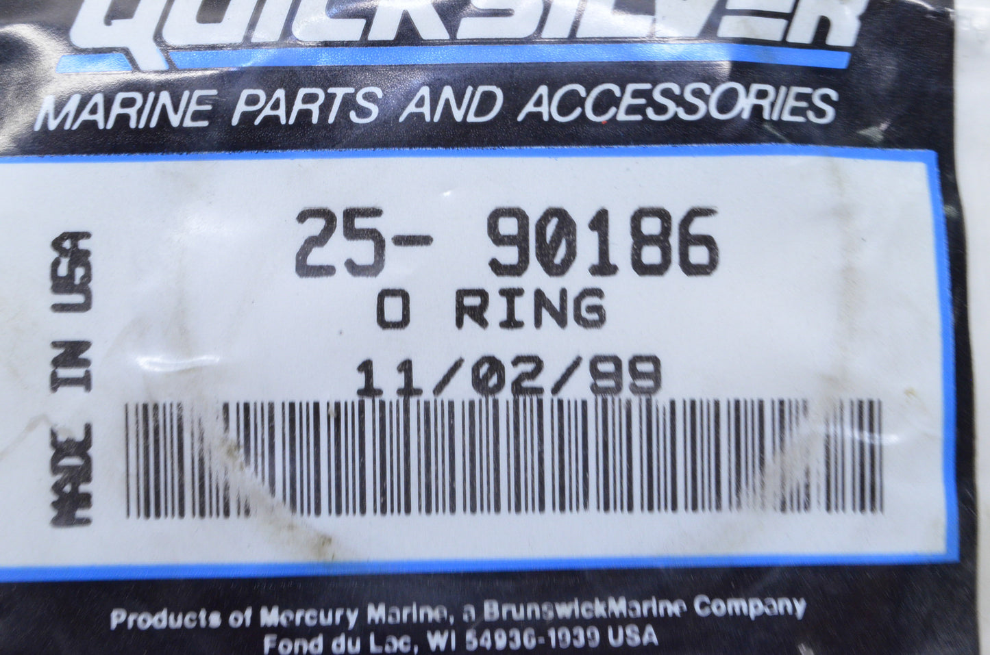 OEM Mercury 25-90186 O-Ring NOS