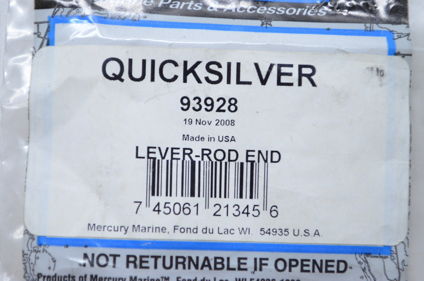 New OEM Mercury Lever Rod End NOS