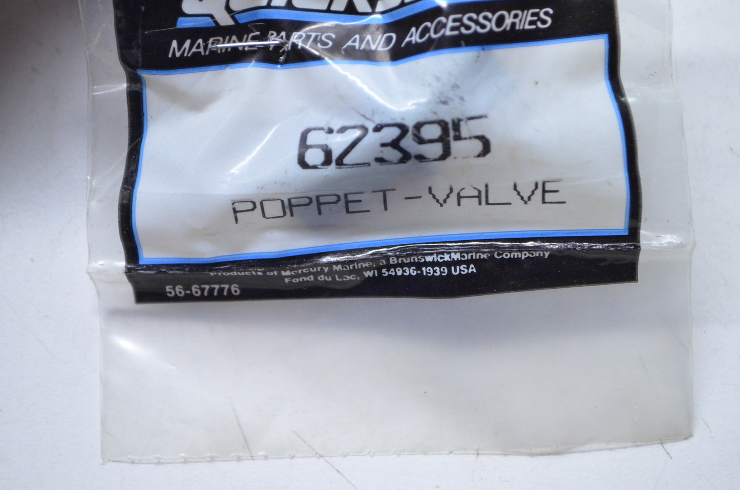 New OEM Mercury Poppet Valve NOS