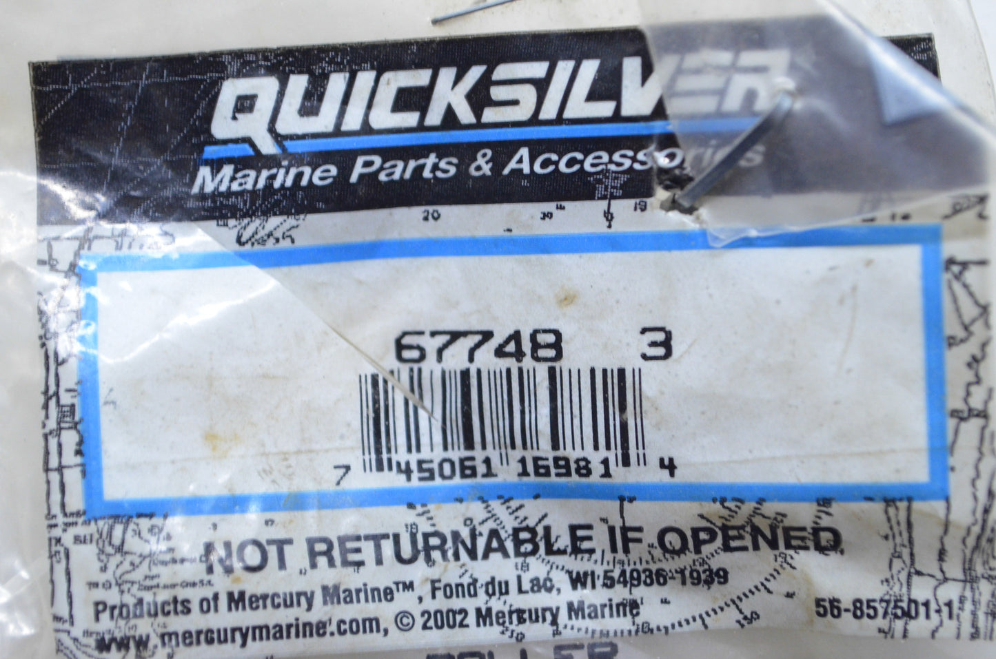 New OEM Mercury Air Handler Roller NOS
