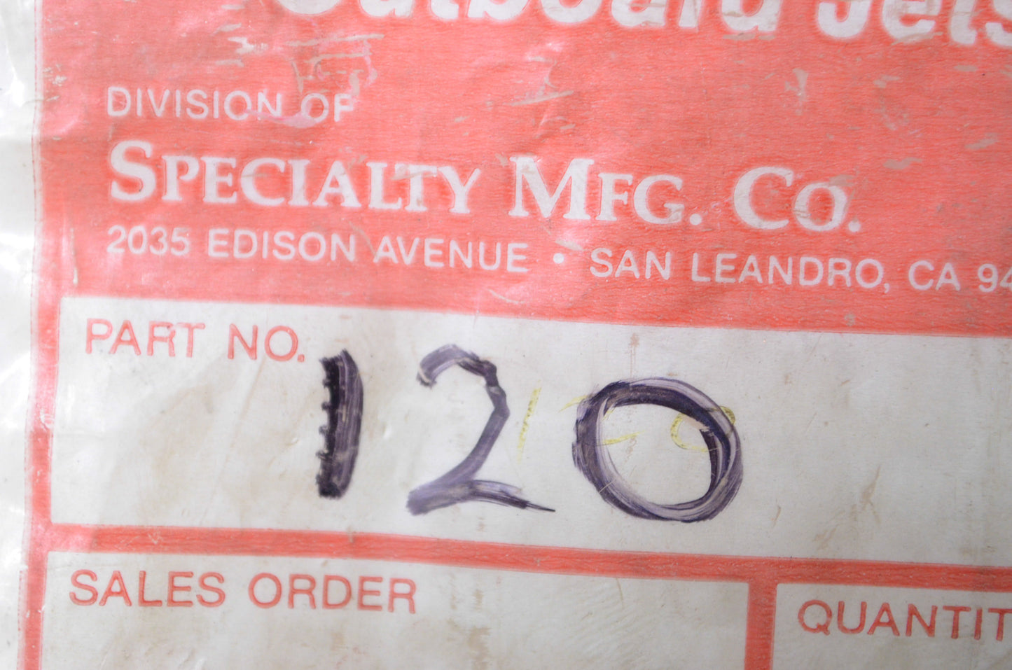 Outboard Jets 120 Long Mounting Stud NOS