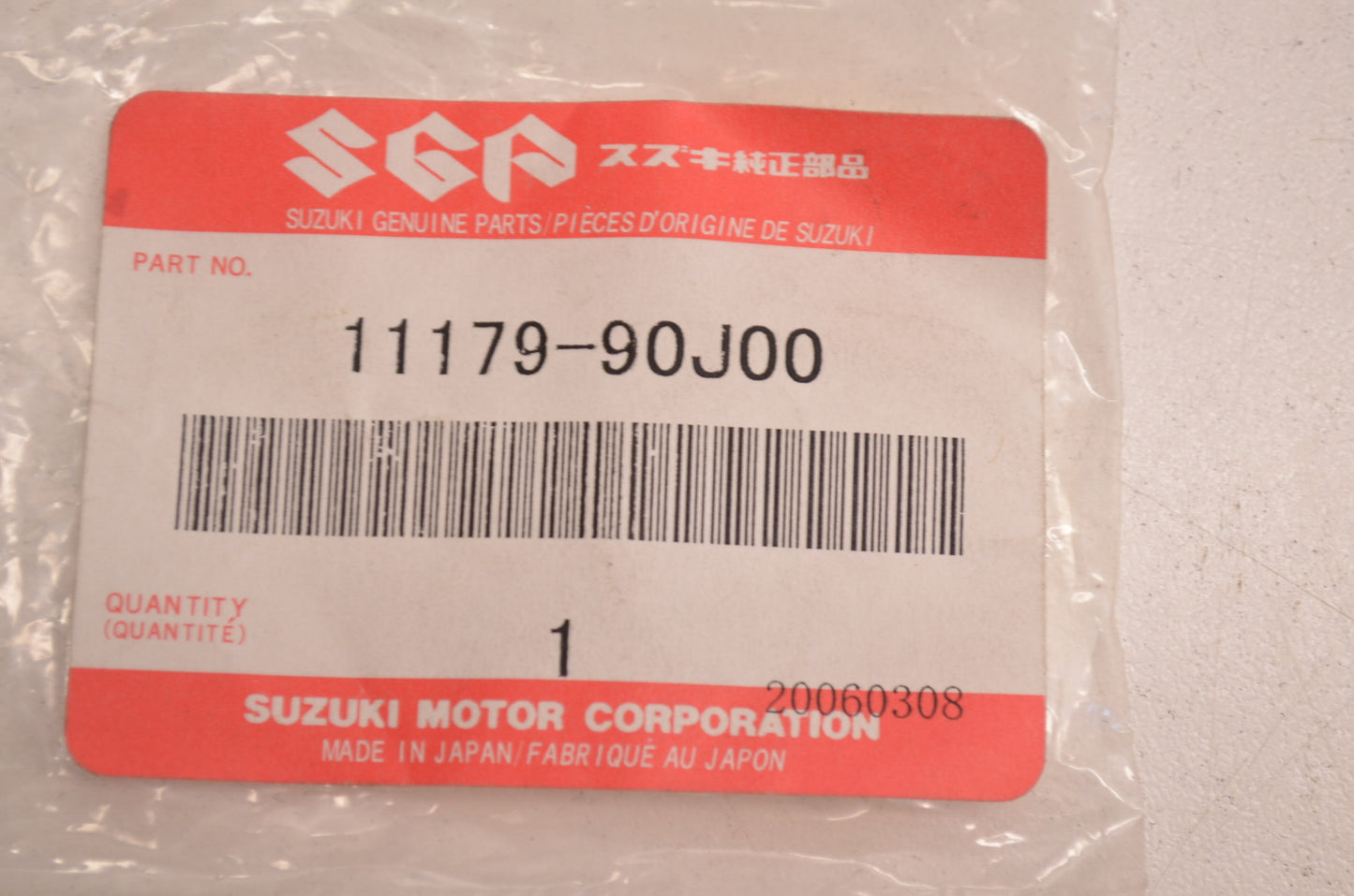 OEM Suzuki 11179-90J00 Spark Plug Gasket NOS