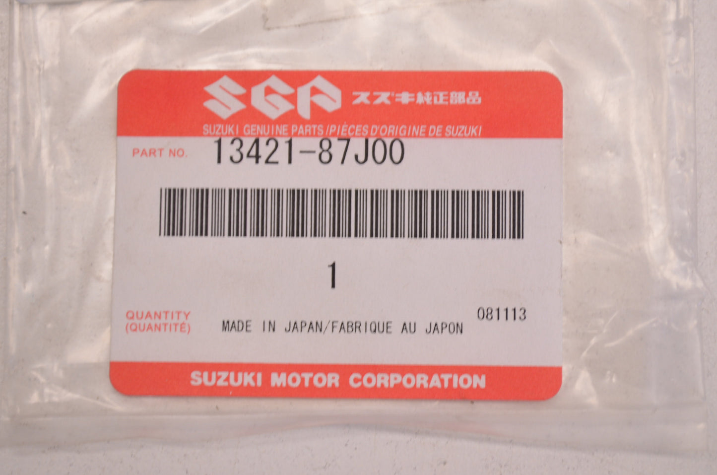 OEM Suzuki 13421-87J00 Throttle Body Gasket NOS