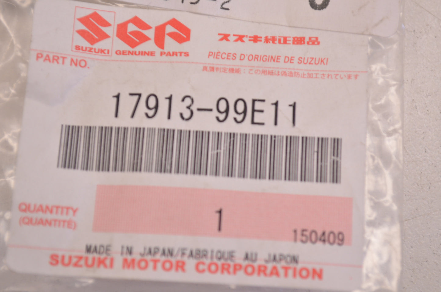OEM Suzuki 17913-99E11 Water Plug NOS
