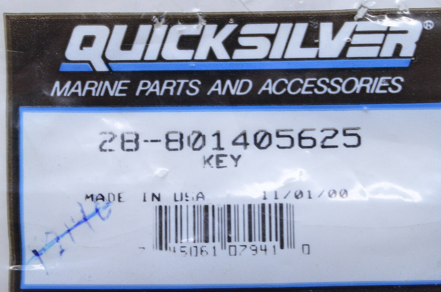 OEM Mercury 28-801405625 Key NOS