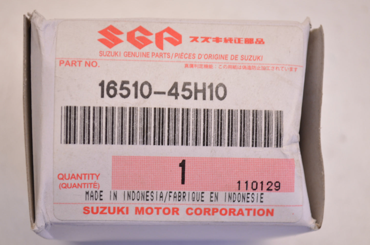 OEM Suzuki 16510-45H10 Engine Filter NOS