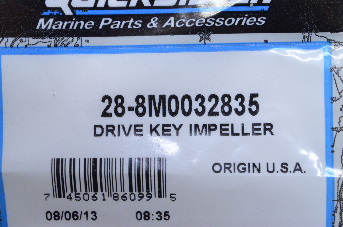 New OEM Mercury Drive Impeller Key NOS