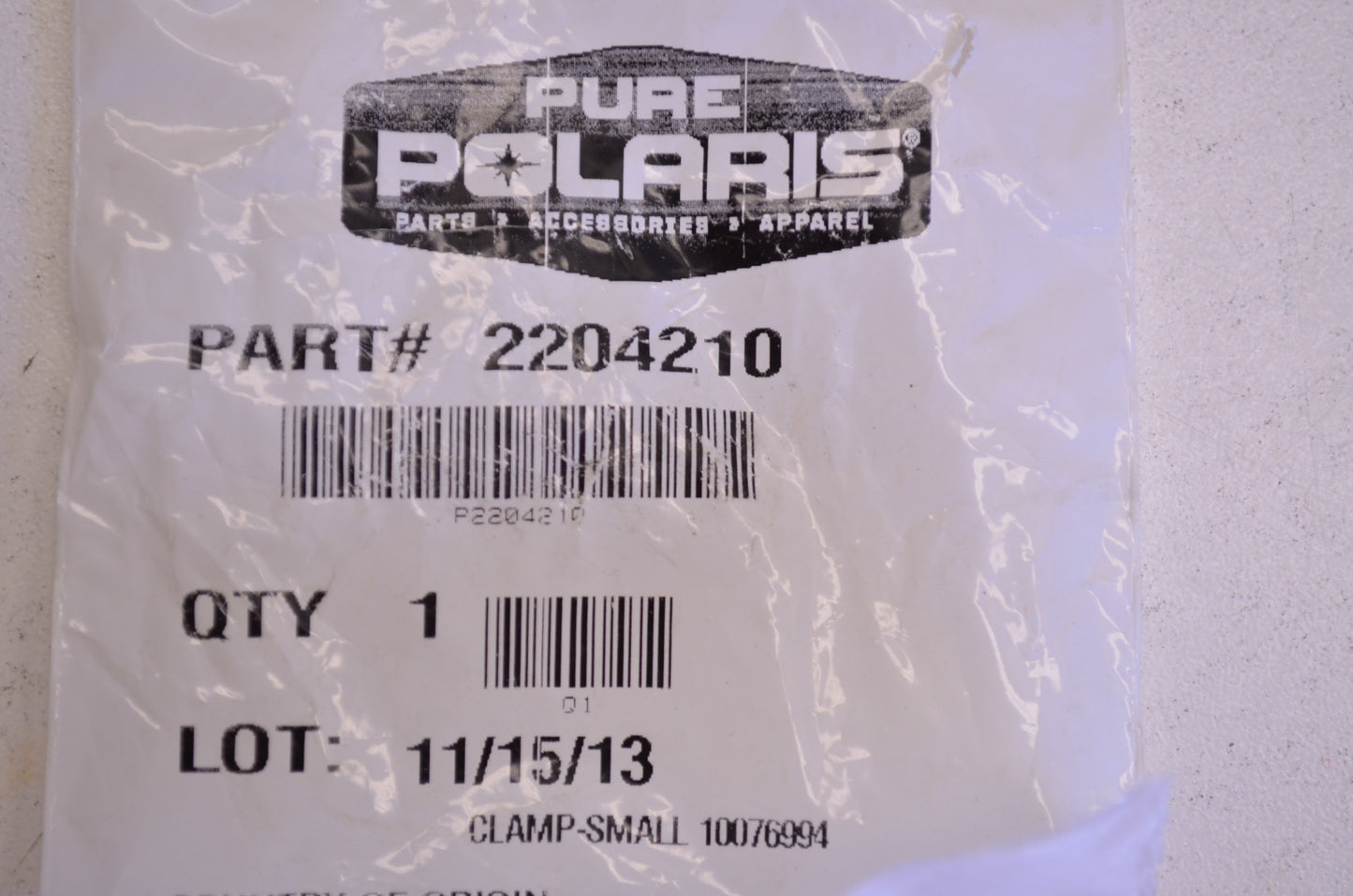 OEM Polaris 2204210 Small Clamp NOS