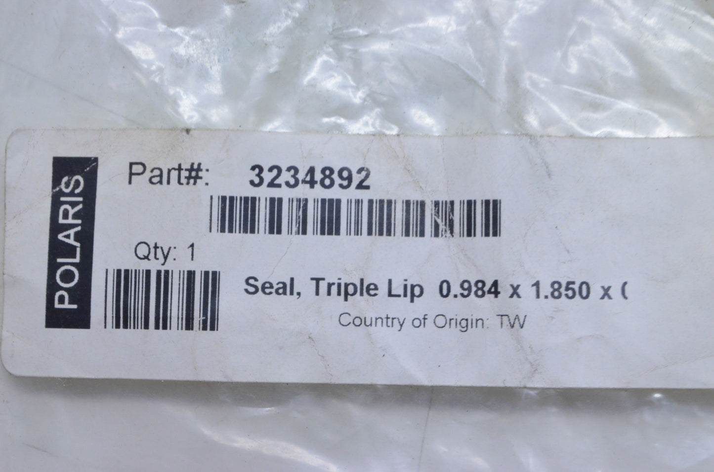 OEM Polaris 3234892 Triple Lip Viton Seal NOS