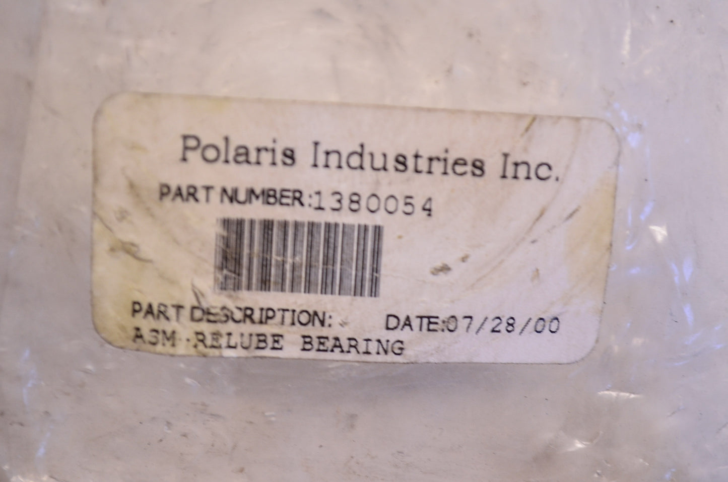 New OEM Polaris Relube Bearing Assembly NOS