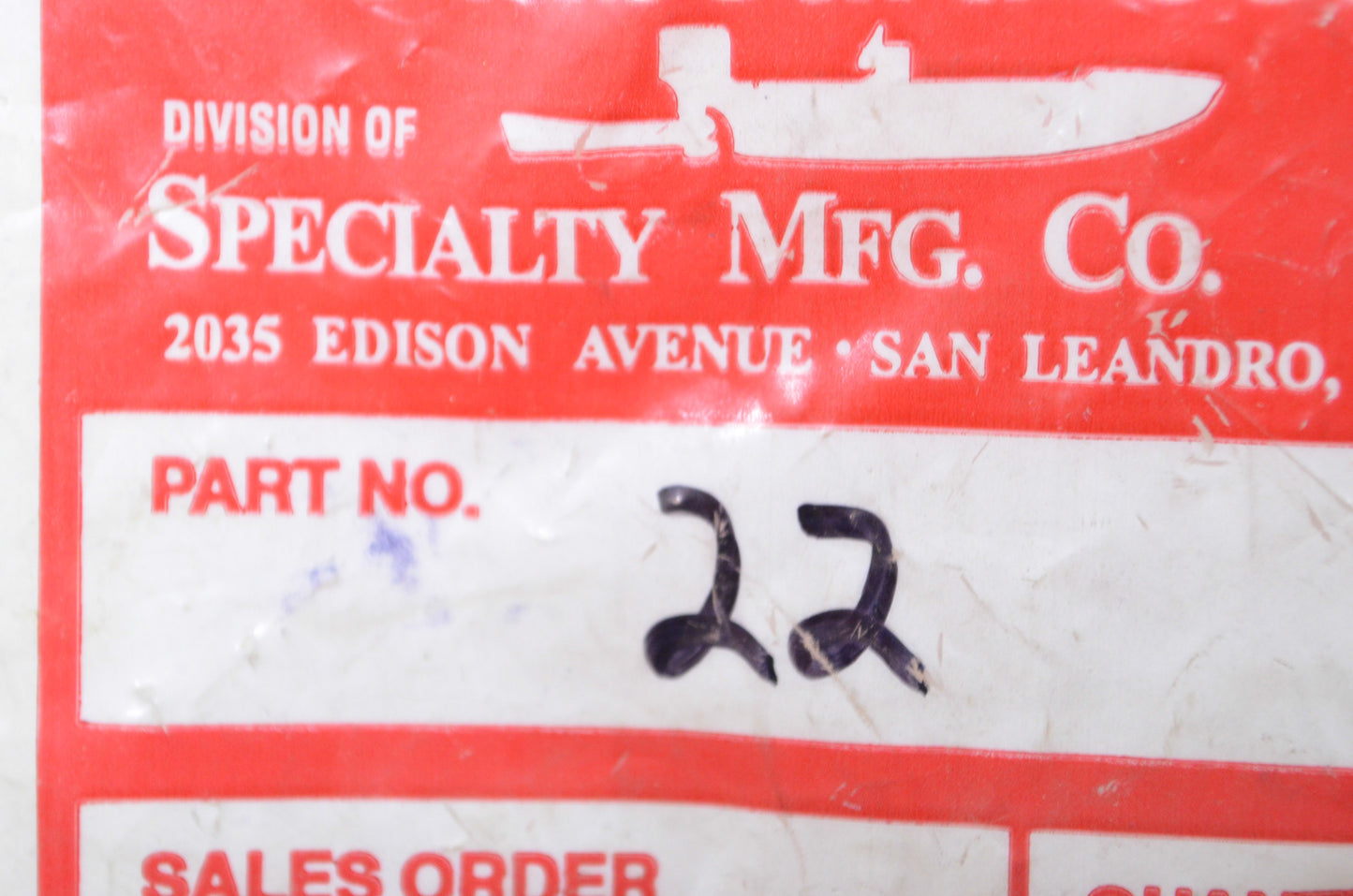 Outboard Jets 22 Drilled Shaft Nut NOS