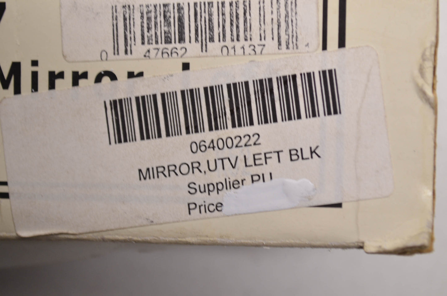 CIPA Mirrors 6400222 Left Black UTV Side Mirror NOS