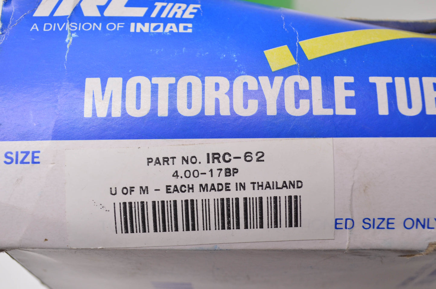 New IRC 4.00-17 Motorcycle Tire Tube NOS