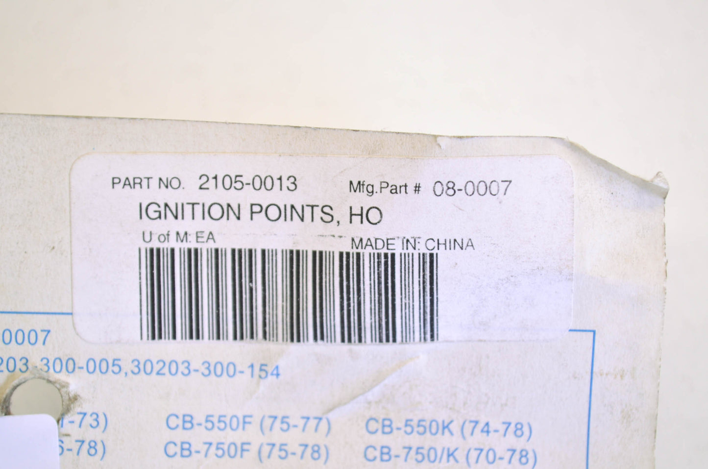 K&S 2105-0013, 30203-300-005, 30205-300-154 Ignition Points NOS