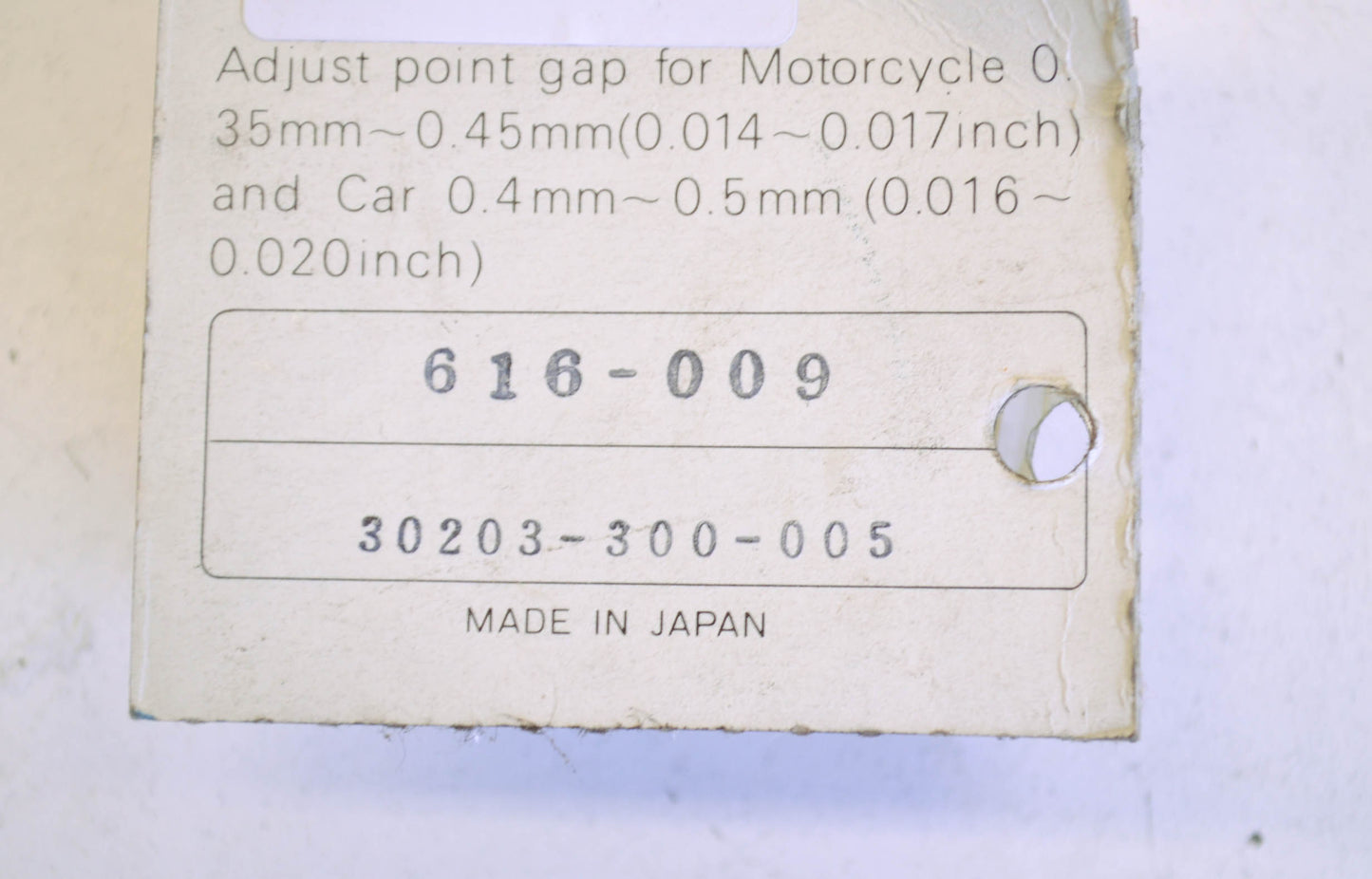 Sudco 616-009, 30203-300-005 Honda Ignition Points NOS