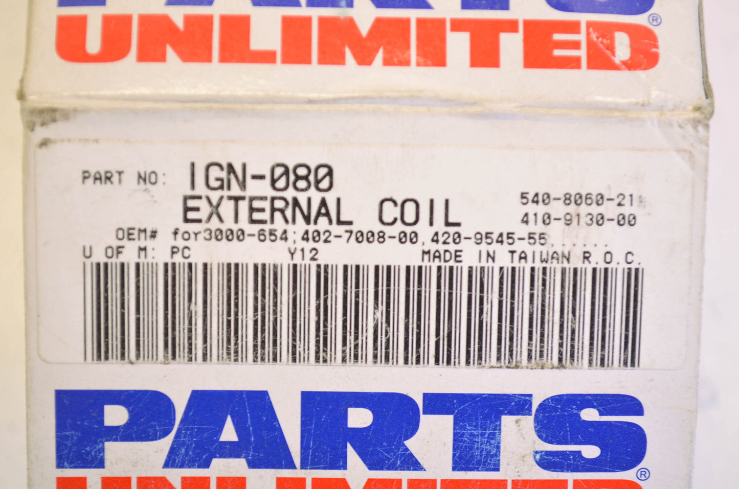 New Parts Unlimited External Coil NOS