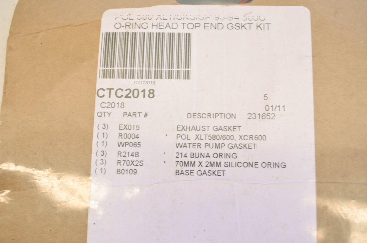 Cometic CTC2018 O-Ring Head Top End Gasket Kit NOS