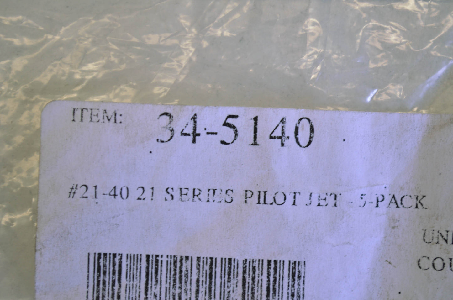 DG 34-5140 21 Series Pilot Jet #40 QTY 2 NOS