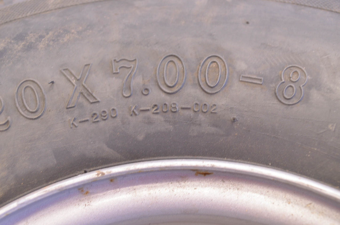 Kenda K-208-002 20X7-8 Tubeless 2 Ply Scorpion Tire & Wheel Rim