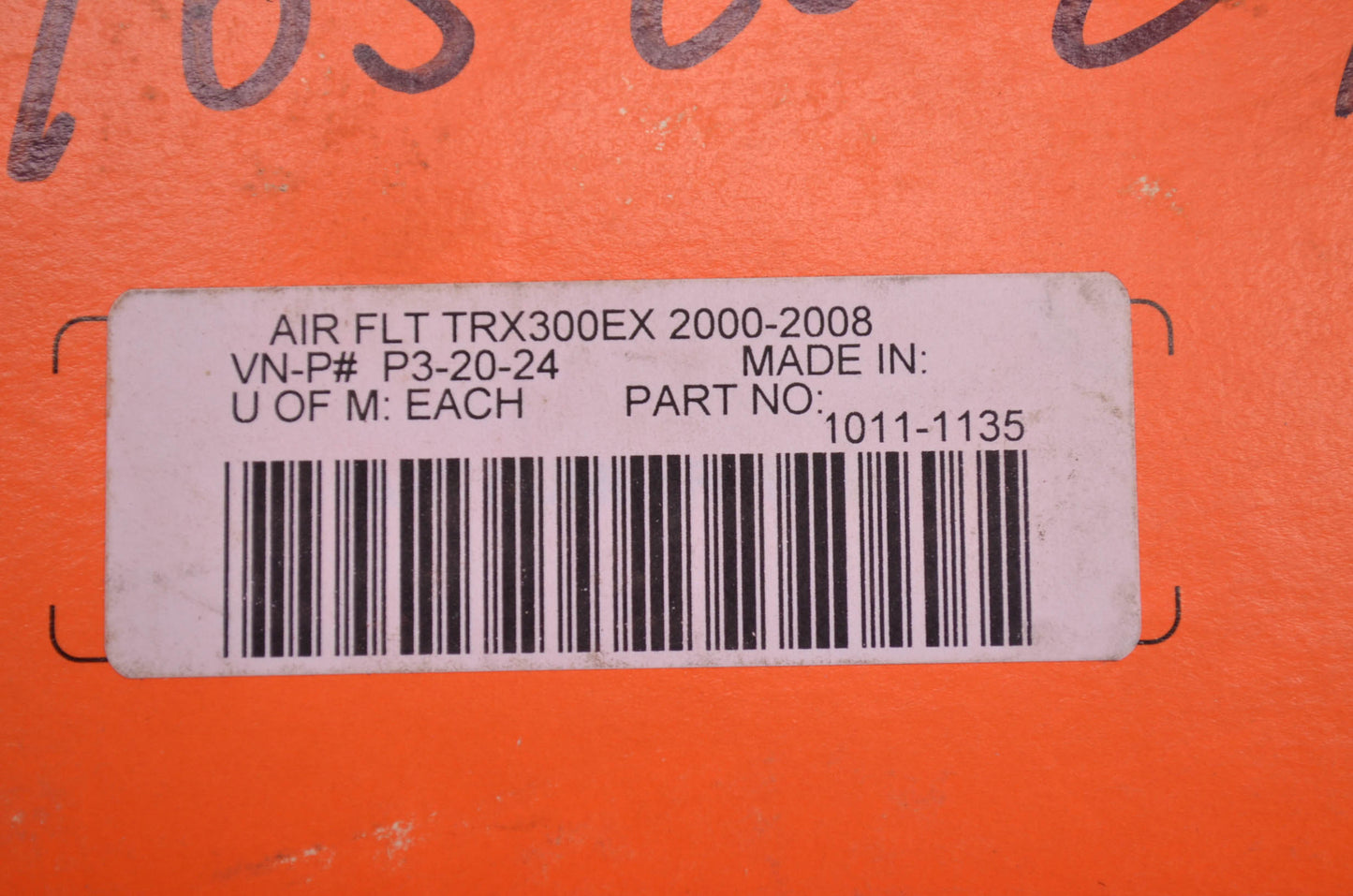 Moose Racing 763-20-24, 1011-1135 Honda Maximum Air Flow Foam Air Filter NOS