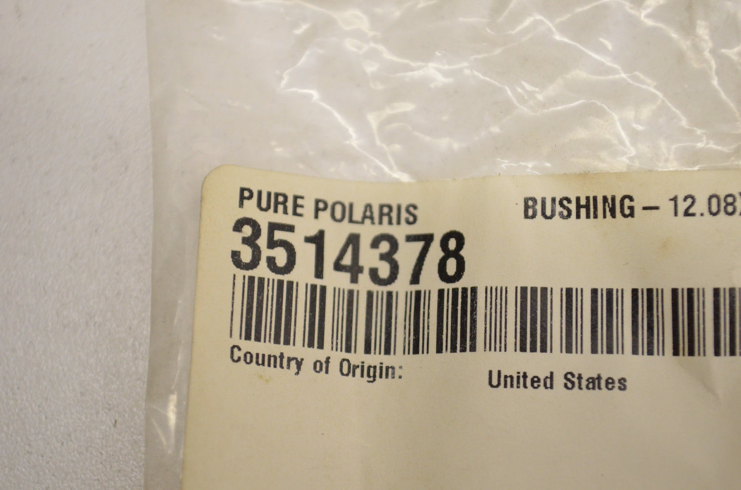 OEM Polaris 3514378 Bushing 12.08X17X10 NOS