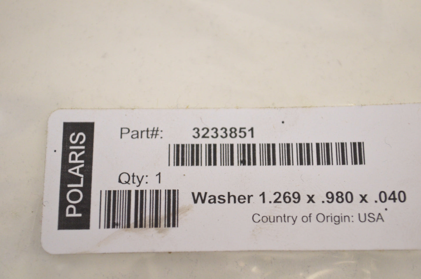 OEM Polaris 3233851 Washer NOS