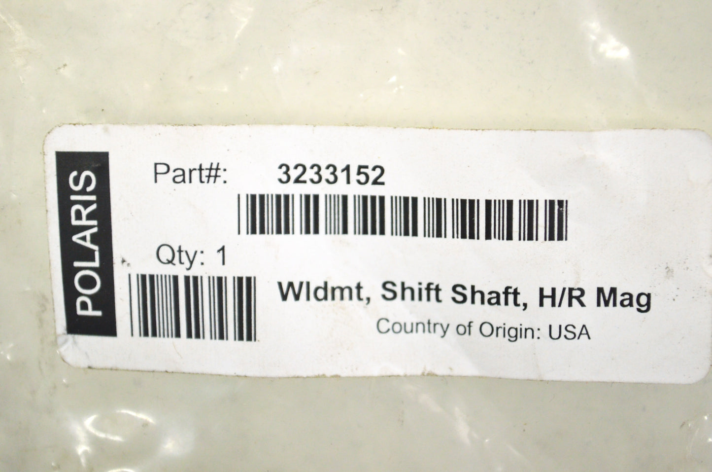 OEM Polaris 3233152 Shift Shaft NOS