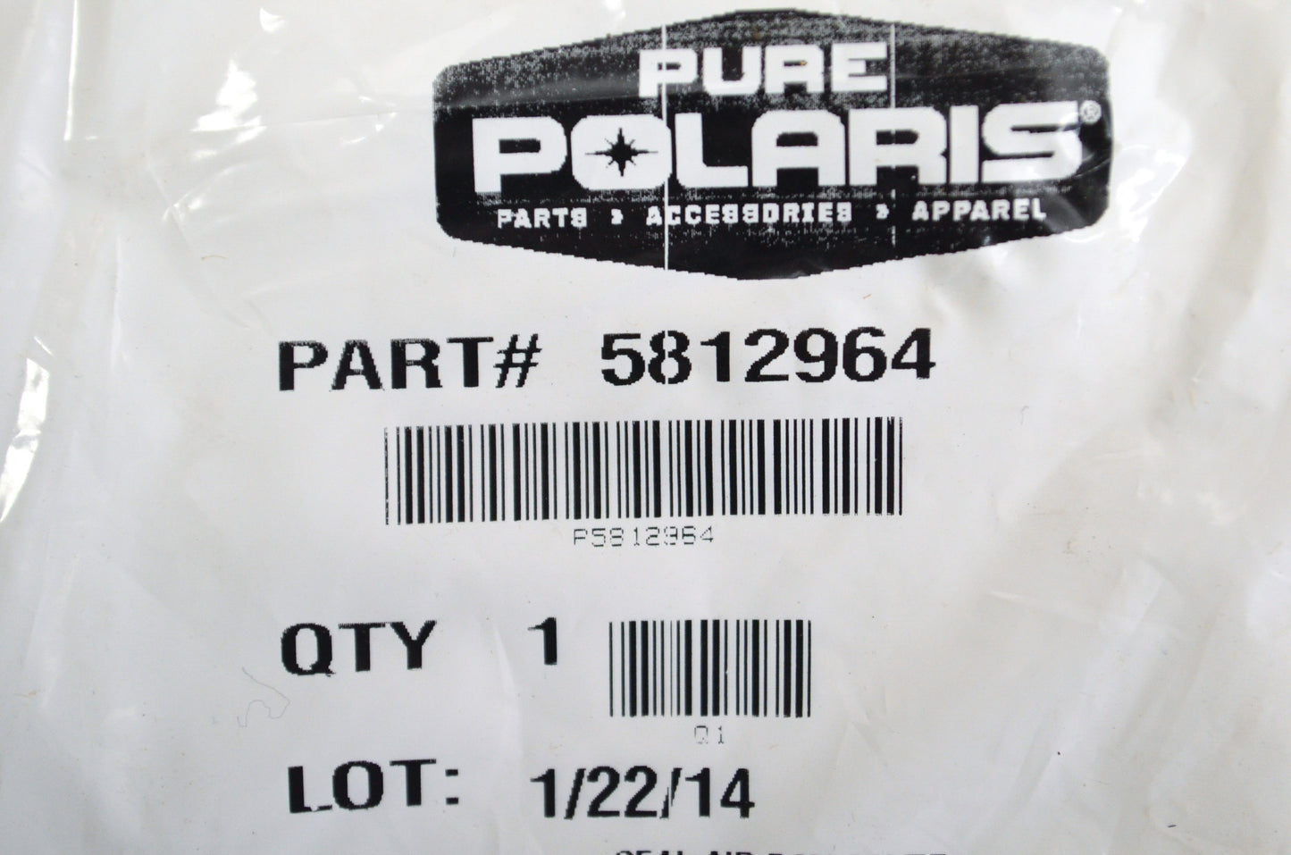 OEM Polaris 5812964 Air Box Cover Seal NOS