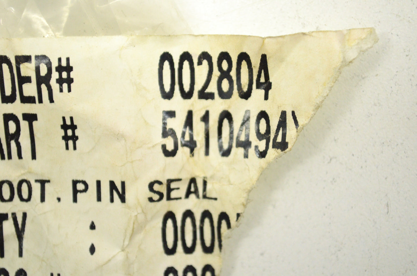 OEM Polaris 5410494 Pin Seal Boot NOS