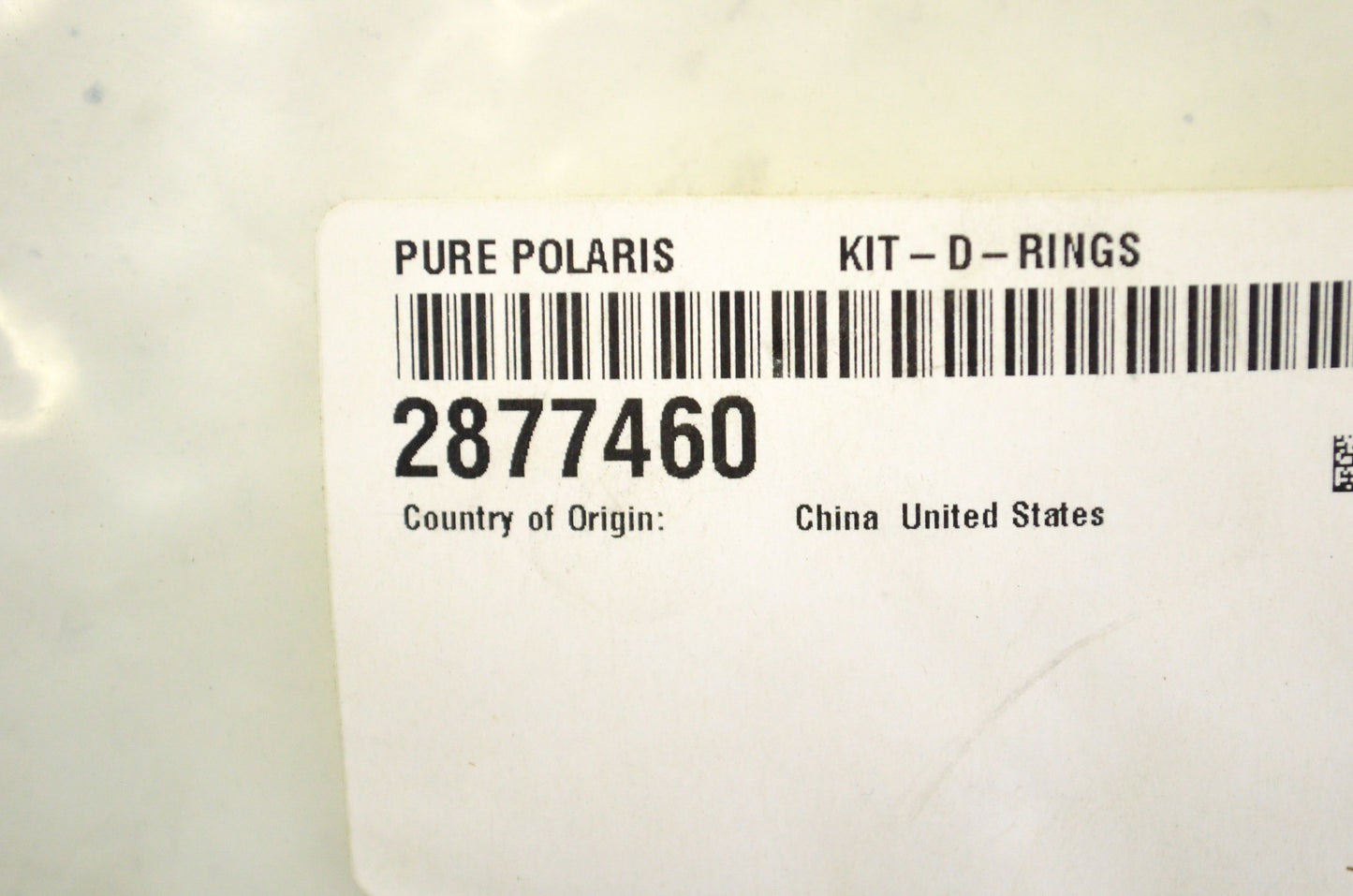 OEM Polaris 2877460 D-Ring Kit NOS