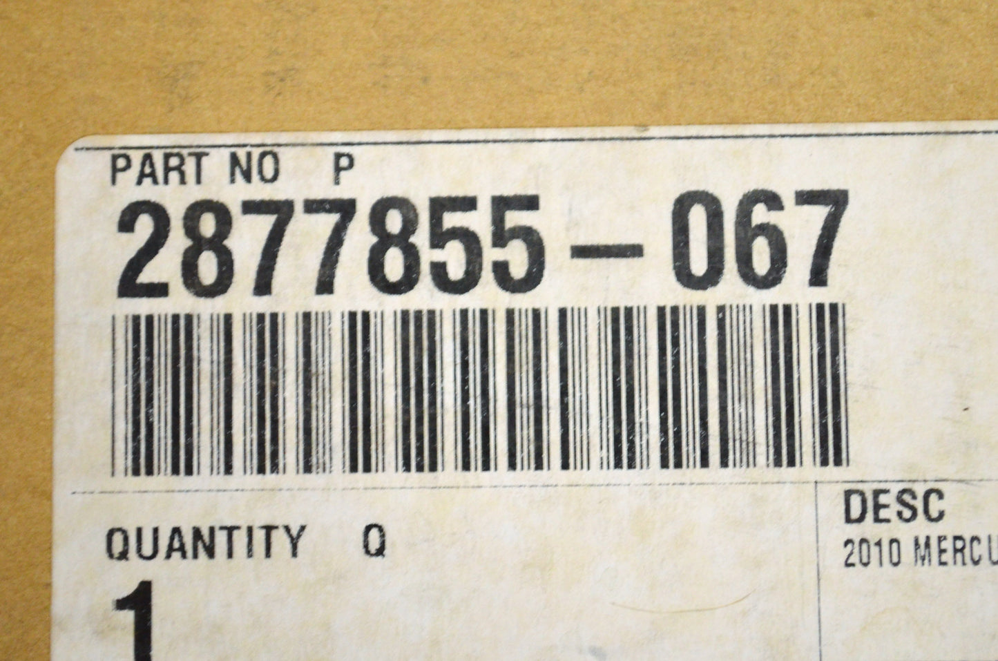 OEM Polaris 2877855-067 Canvas Panel NOS
