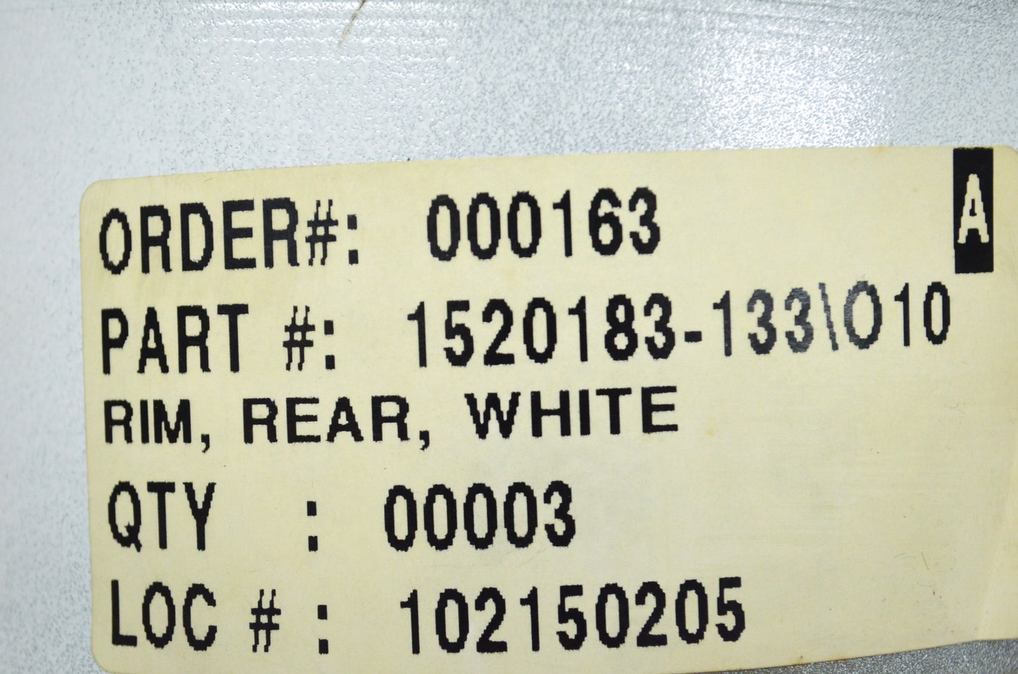 OEM Polaris 1520183-133 White Ream Rim Qty 2