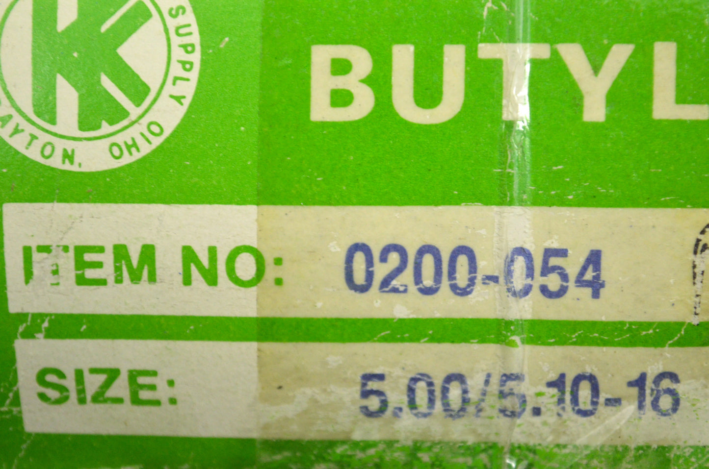 KK 0200-054 Tire Tube 5/5.10-16 NOS