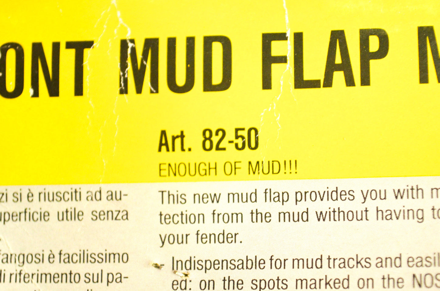 New Acerbis Front Mud Flap MX NOS