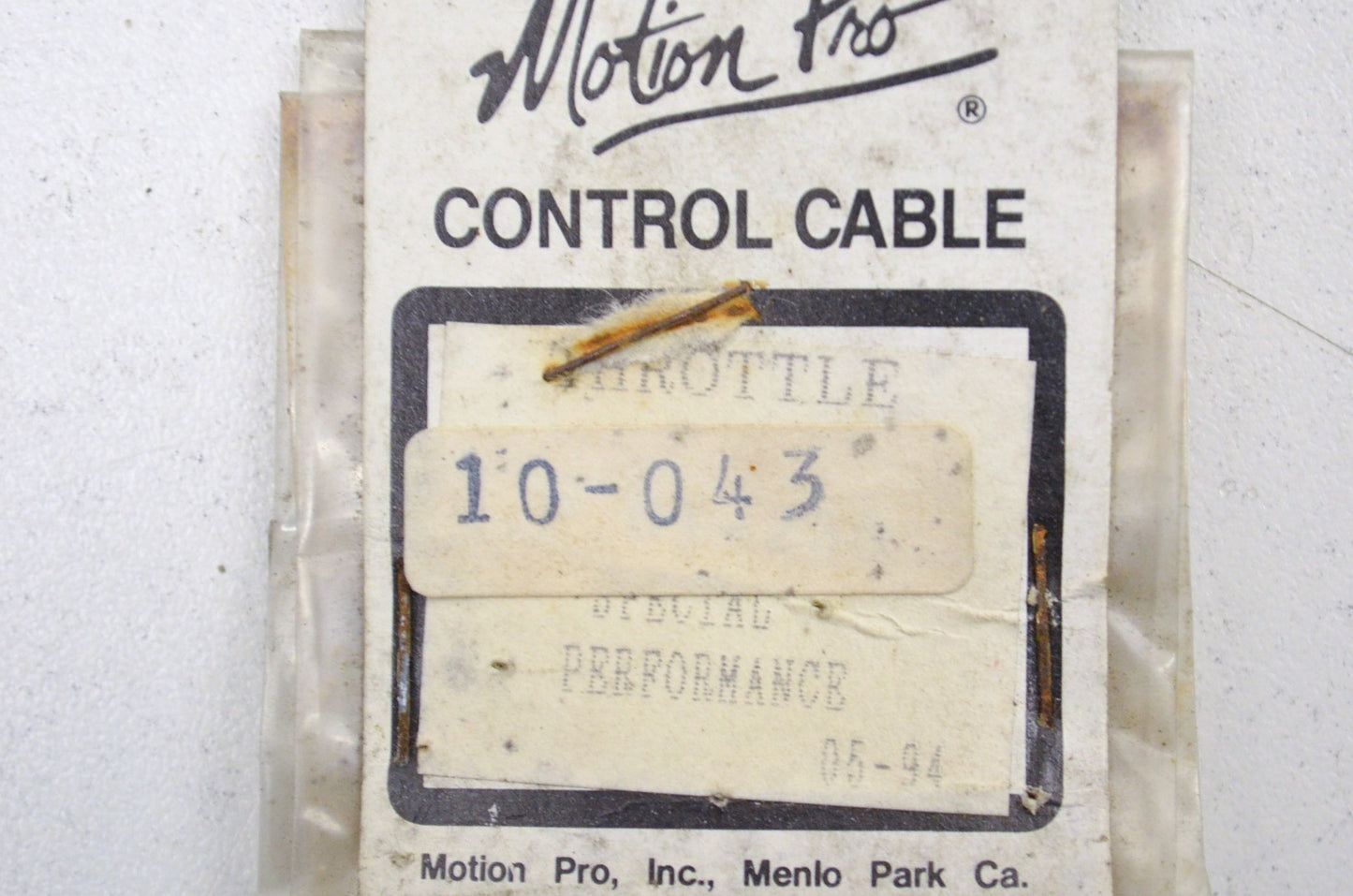 Motion Pro 10-0043 Throttle Cable NOS