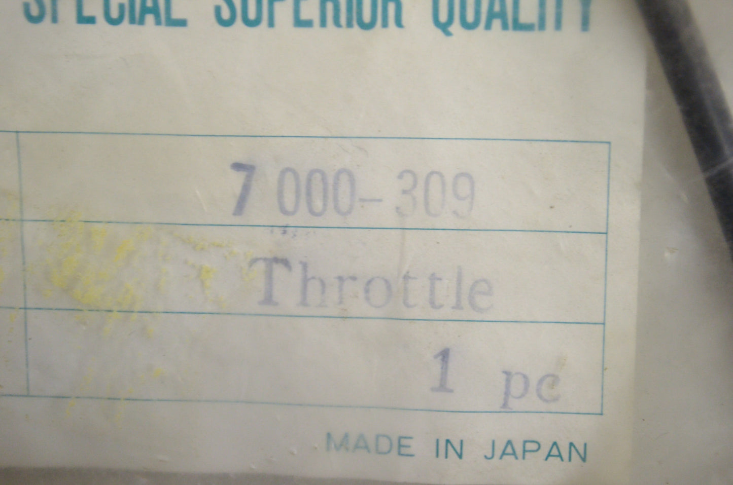 KK 7000-309 Throttle Cable NOS