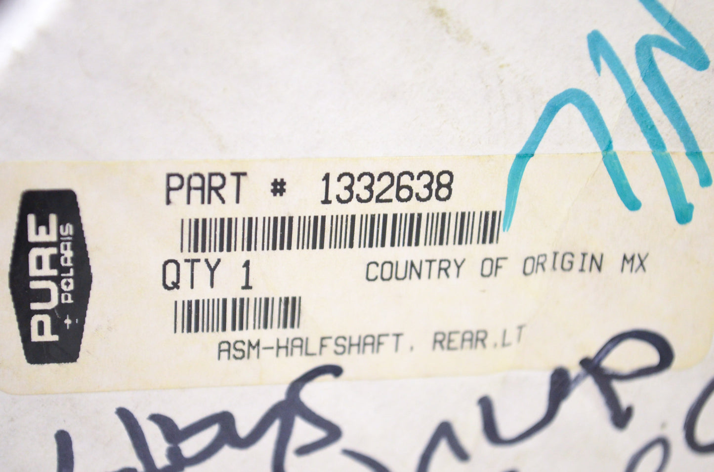 OEM Polaris 1332638 Rear Half shaft Assembly NOS