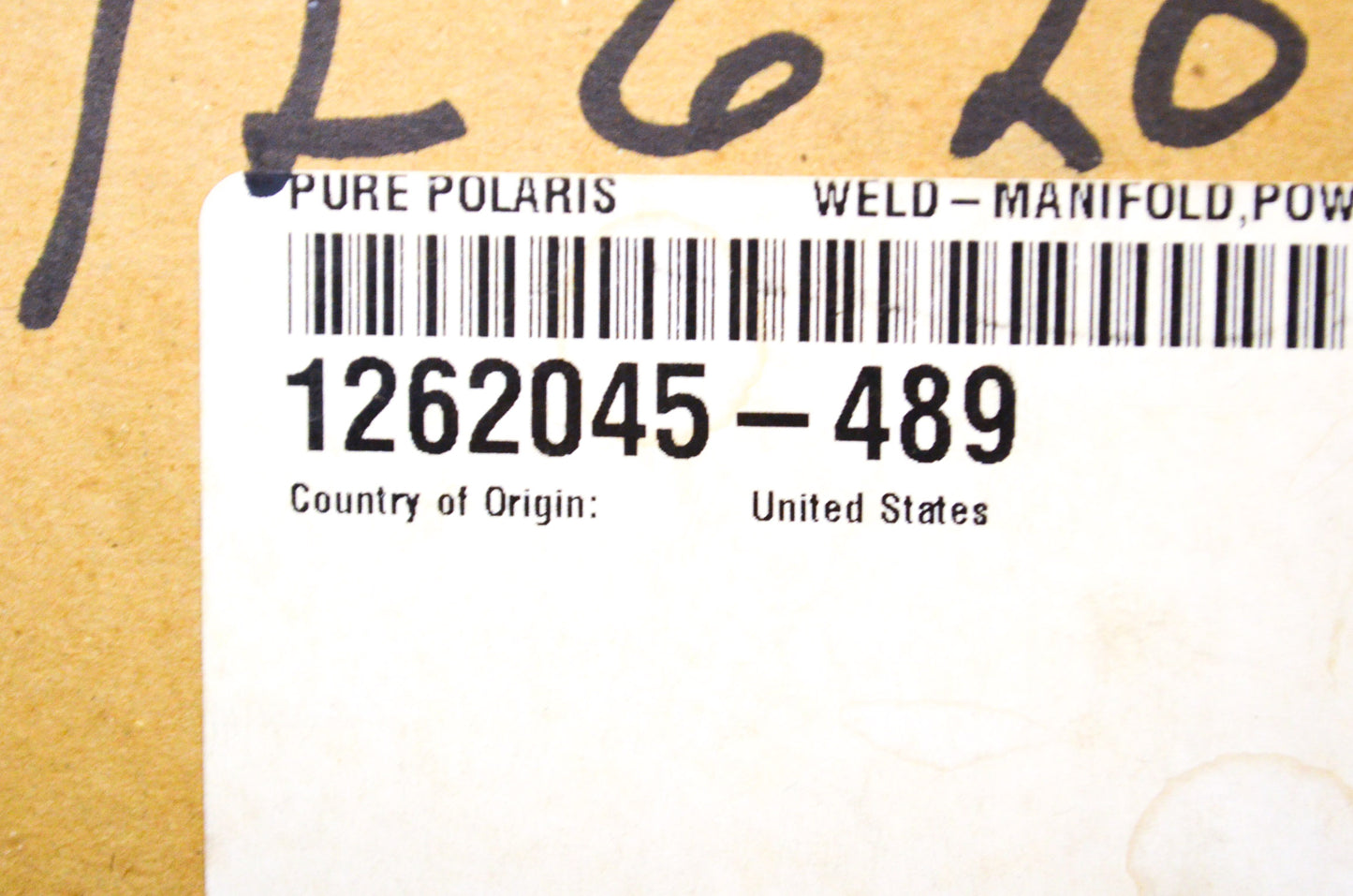 New OEM Polaris Powder Black Exhaust Manifold NOS
