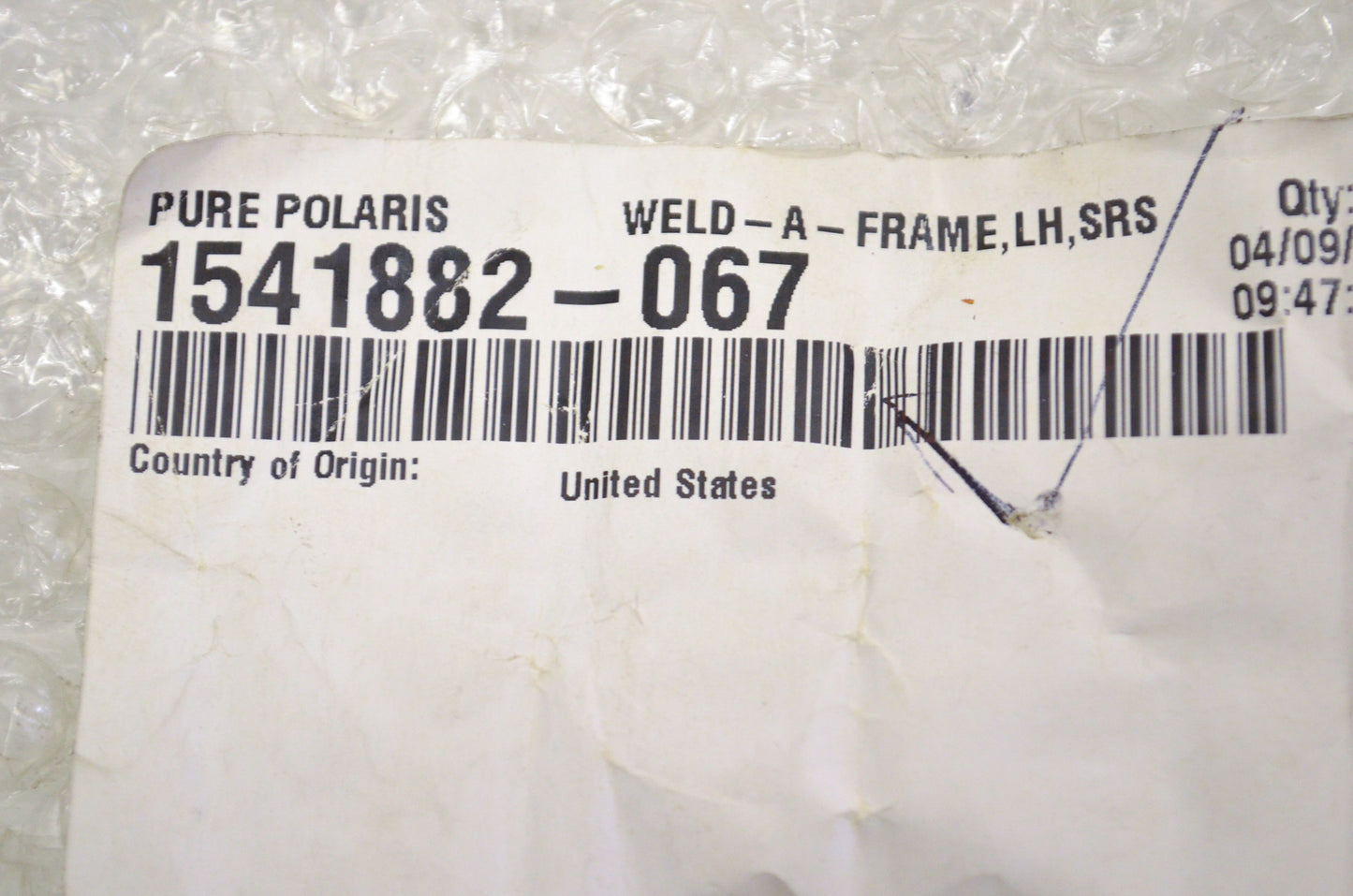 New OEM Polaris Front Left Lower A-Arm NOS