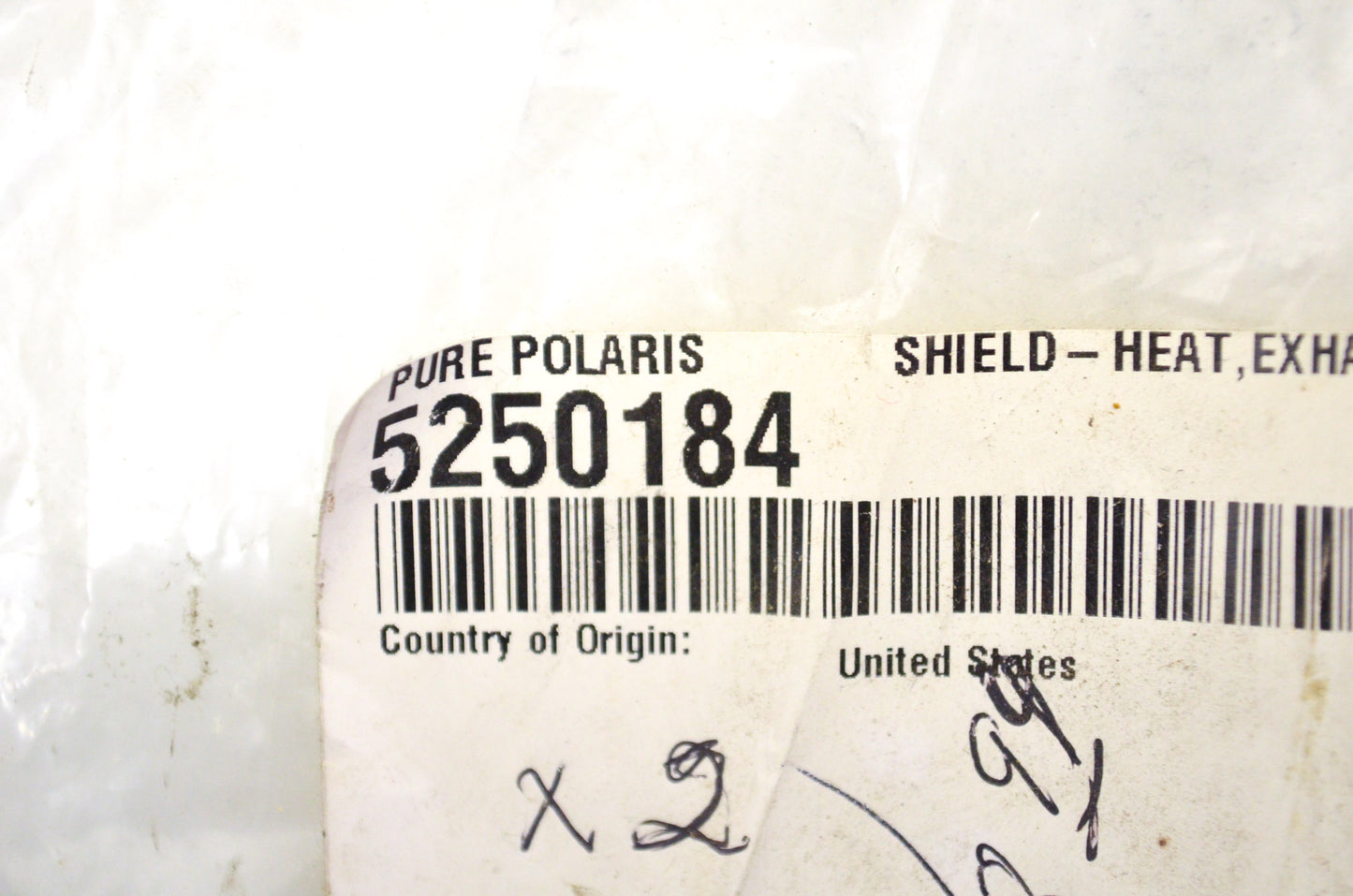 New OEM Polaris Exhaust Heat Shield NOS