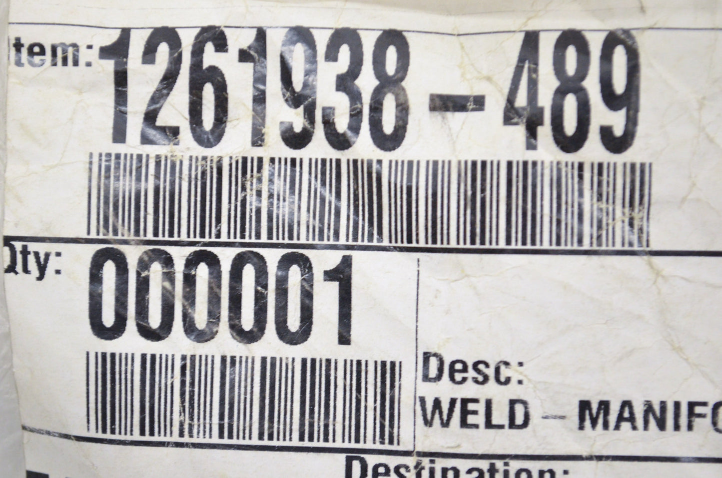 New OEM Polaris Exhaust Powder Manifold Weld NOS